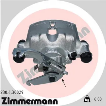 ZIMMERMANN 230.4.30029 - Étrier de frein arrière droit