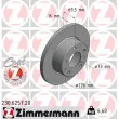 ZIMMERMANN 230.6257.20 - Jeu de 2 disques de frein arrière