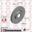 ZIMMERMANN 230.6266.20 - Jeu de 2 disques de frein avant