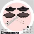 ZIMMERMANN 23003.190.1 - Jeu de 4 plaquettes de frein avant