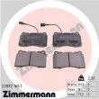 ZIMMERMANN 23092.160.1 - Jeu de 4 plaquettes de frein avant