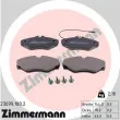 ZIMMERMANN 23099.180.2 - Jeu de 4 plaquettes de frein avant