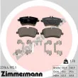 ZIMMERMANN 23144.195.1 - Jeu de 4 plaquettes de frein avant