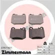 ZIMMERMANN 23157.160.1 - Jeu de 4 plaquettes de frein arrière