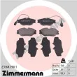 ZIMMERMANN 23168.190.1 - Jeu de 4 plaquettes de frein avant