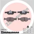 ZIMMERMANN 23181.175.1 - Jeu de 4 plaquettes de frein avant