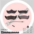ZIMMERMANN 23190.165.2 - Jeu de 4 plaquettes de frein arrière