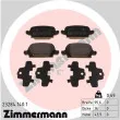 ZIMMERMANN 23284.140.1 - Jeu de 4 plaquettes de frein arrière