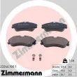 ZIMMERMANN 23346.190.1 - Jeu de 4 plaquettes de frein avant
