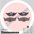 ZIMMERMANN 23394.145.1 - Jeu de 4 plaquettes de frein avant