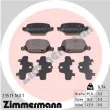 ZIMMERMANN 23517.160.1 - Jeu de 4 plaquettes de frein arrière