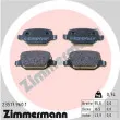 ZIMMERMANN 23517.960.1 - Jeu de 4 plaquettes de frein arrière