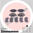 ZIMMERMANN 23526.175.1 - Jeu de 4 plaquettes de frein avant