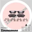 ZIMMERMANN 23543.155.2 - Jeu de 4 plaquettes de frein arrière