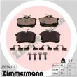 ZIMMERMANN 23554.170.3 - Jeu de 4 plaquettes de frein arrière