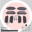 ZIMMERMANN 23572.140.1 - Jeu de 4 plaquettes de frein arrière