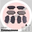 ZIMMERMANN 23585.170.1 - Jeu de 4 plaquettes de frein avant