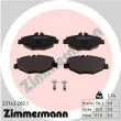 ZIMMERMANN 23743.200.1 - Jeu de 4 plaquettes de frein avant