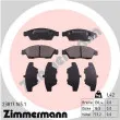 ZIMMERMANN 23817.165.1 - Jeu de 4 plaquettes de frein avant