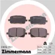 ZIMMERMANN 23836.170.1 - Jeu de 4 plaquettes de frein avant