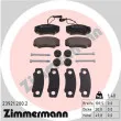 ZIMMERMANN 23921.200.2 - Jeu de 4 plaquettes de frein arrière