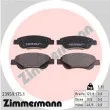 ZIMMERMANN 23959.175.1 - Jeu de 4 plaquettes de frein avant