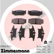 ZIMMERMANN 23963.155.1 - Jeu de 4 plaquettes de frein avant