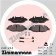 ZIMMERMANN 24007.210.3 - Jeu de 4 plaquettes de frein avant