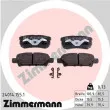 ZIMMERMANN 24014.155.1 - Jeu de 4 plaquettes de frein arrière