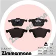 ZIMMERMANN 24141.195.1 - Jeu de 4 plaquettes de frein avant