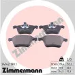 ZIMMERMANN 24142.190.1 - Jeu de 4 plaquettes de frein avant