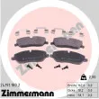 Jeu de 4 plaquettes de frein avant ZIMMERMANN [24191.180.2]