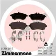 ZIMMERMANN 24306.205.3 - Jeu de 4 plaquettes de frein avant