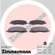 ZIMMERMANN 24418.170.1 - Jeu de 4 plaquettes de frein avant