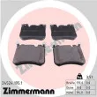 ZIMMERMANN 24524.195.1 - Jeu de 4 plaquettes de frein avant