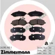 ZIMMERMANN 24595.185.1 - Jeu de 4 plaquettes de frein avant