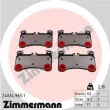 ZIMMERMANN 24614.965.1 - Jeu de 4 plaquettes de frein arrière