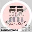 ZIMMERMANN 24643.170.2 - Jeu de 4 plaquettes de frein arrière