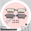 ZIMMERMANN 24692.160.1 - Jeu de 4 plaquettes de frein arrière