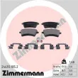 ZIMMERMANN 24693.185.2 - Jeu de 4 plaquettes de frein avant