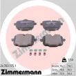 ZIMMERMANN 24703.175.1 - Jeu de 4 plaquettes de frein arrière