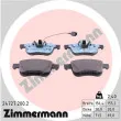 ZIMMERMANN 24727.200.2 - Jeu de 4 plaquettes de frein avant