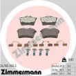 Jeu de 4 plaquettes de frein arrière ZIMMERMANN [24765.165.2]