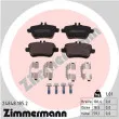 ZIMMERMANN 24848.185.2 - Jeu de 4 plaquettes de frein arrière
