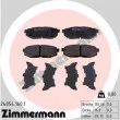 ZIMMERMANN 24854.160.1 - Jeu de 4 plaquettes de frein arrière