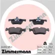 ZIMMERMANN 24912.185.1 - Jeu de 4 plaquettes de frein avant