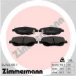 ZIMMERMANN 24946.195.1 - Jeu de 4 plaquettes de frein avant