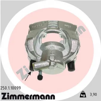 ZIMMERMANN 250.1.10099 - Étrier de frein avant gauche