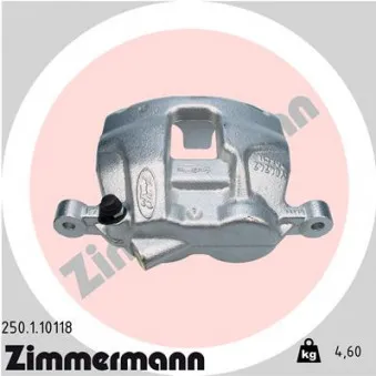 Étrier de frein avant gauche ZIMMERMANN OEM 1434148