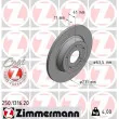 ZIMMERMANN 250.1316.20 - Jeu de 2 disques de frein arrière